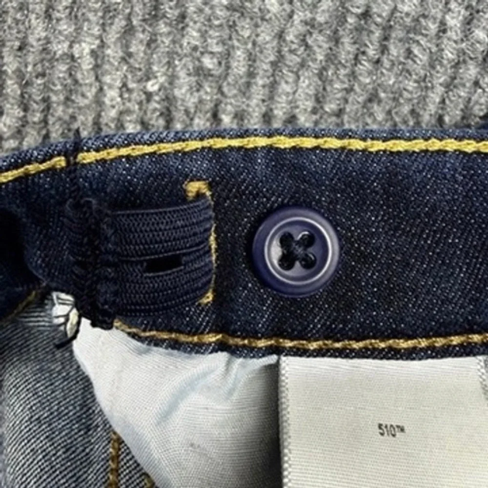 Levis 510 Skinny Jeans Boys Size 12 Reg W26 x L26 Dark Wash Blue Denim